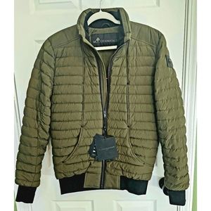 Moose Knuckles Canada Bomber Jacket. NWT. Olive green. Size: Small.